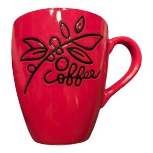 Starbucks 2007 stamped mug red and black